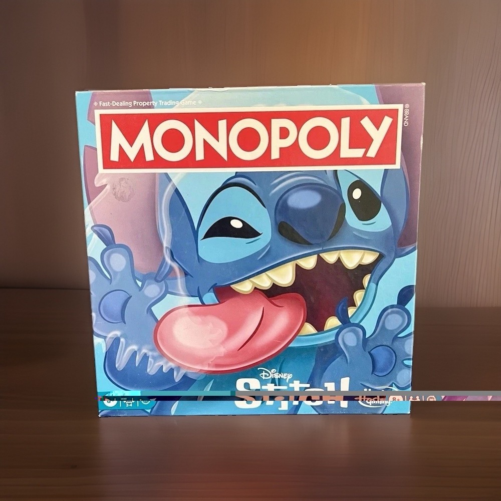 Disney Stitch Monopoly Board Game Lilo & Stitch Hasbro - NEW